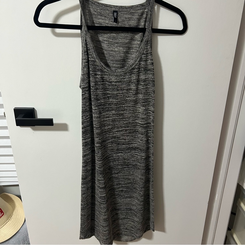 Grey Dress with Back Cutout